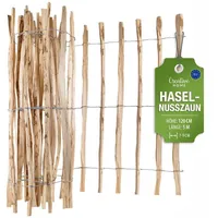 Creative Home Staketenzaun 500 x 120 cm Haselnuss