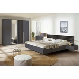 RAUCH Schlafzimmer-Set Lamella, (Set), mit eleganter Lamellenabsetzung grau