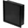 luxebath Duschnische Schwarz, Metall, Quadratisch, 30x10x30 cm, Badezimmer Baden & Duschen, Duschablagen