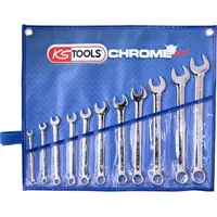 KS Tools CHROMEplus Ringmaulschlüssel-Satz, abgewinkelt, 11-tlg Zoll