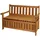 Proregal Truhenbank 85 x 114 x 58 cm Braun