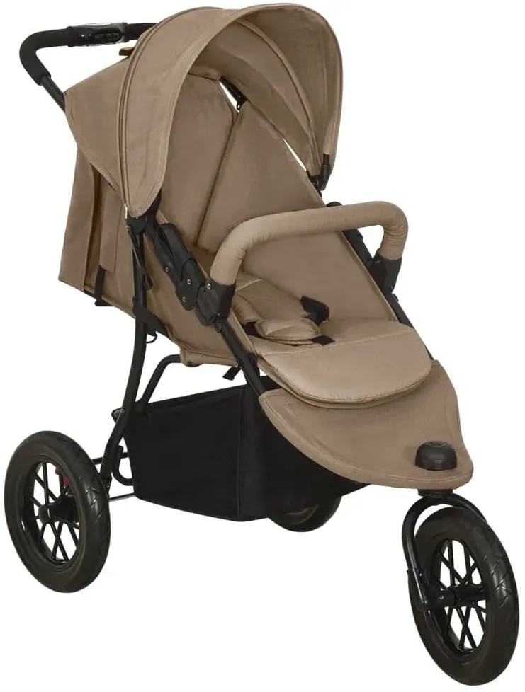 Praktischer Buggy in Taupe – Komfortabler Kinderwagen für Alltag und Reisen