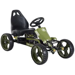 HOMCOM Go Kart Metall, Kunststoff