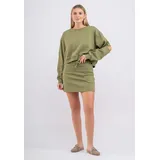 Tom Barron Freizeitanzug Sweatshirt und Rock Khaki/S