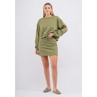 Tom Barron Freizeitanzug Sweatshirt und Rock Khaki/S