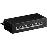 goobay 96105, Mini, 8-fach, STP, Schwarz