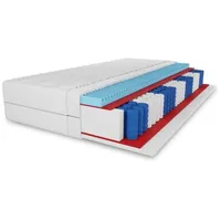 Matratze APOLLO 140x200x20 mit Massageschicht, ALOEVERA, Bezug mit Reissverschluss