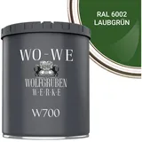 WO-WE Bodenversiegelung Betonfarbe Bodenfarbe Bodenbeschichtung W700, 1-10L, Seidenglänzend grün