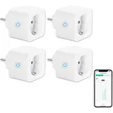 ANTELA Smart-Home-Steckdose 4 St. Weiß