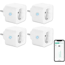 ANTELA Smart-Home-Steckdose 4 St. Weiß