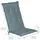 Beautissu Hochlehner Auflage 120 x 50 x 6 cm Taubenblau 1 St.