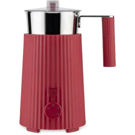 Alessi Plissé Milchaufschäumer rot