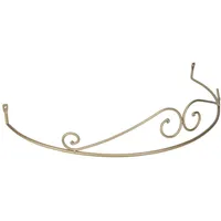 DécoProfi Betthimmel, Rundbogen für Himmelbett, Baldachin, matt-Gold, Stahl geschmiedet