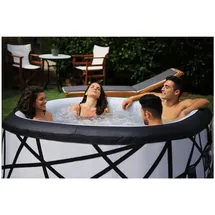 purehaven MSpa PureHaven aufblasbarer Whirlpool 185x185x68 cm für 6 Personen selbstreinigend inkl. Filterkatuschen und Abdeckung Leergewicht 35 kg