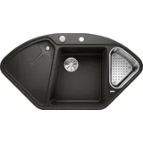 Blanco Blancodelta II-F links Flächenbündig granit schwarz Handbetätigung 1042 x 560 mm