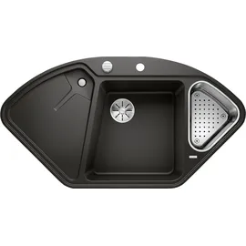 Blanco Blancodelta II-F links Flächenbündig granit schwarz Handbetätigung 1042 x 560 mm