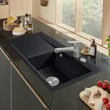 Villeroy & Boch Subway Style 50 flat rechts chromite + Excenterbetätigung + Lochbohrungen 2 + 3