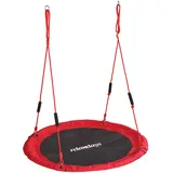 Relaxdays Nestschaukel Ø 120 cm Rot