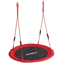 Relaxdays Nestschaukel Ø 120 cm Rot