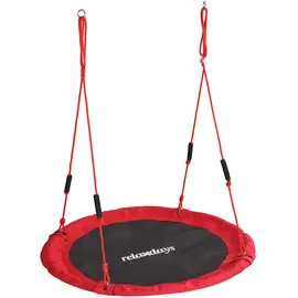 Relaxdays Nestschaukel Ø 120 cm Rot
