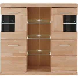 OTTO home Ribe 125 x 115 x 35 cm Beige / Braun