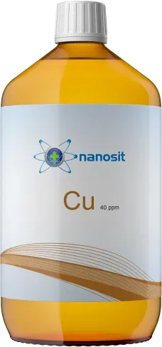 nanosit kolloidales Kupfer 40 ppm, 1 Liter