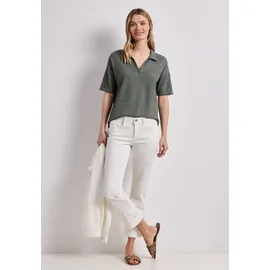 STREET ONE STREET ONE, Jersey, Poloshirt bound Green 40, - 40