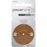 PowerOne Accu Plus Hörgeräteakku P312 2 St.