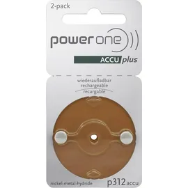 PowerOne Accu Plus Hörgeräteakku P312 2 St.