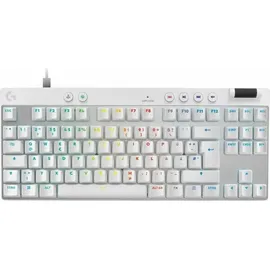 Logitech G PRO X TKL Rapid, weiß/silber, Magnetic Analog, USB, DE (920-013240)