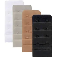 Skin Wrap Accessories BH Verlängerung 2er-Set BH Verschluss Erweiterung Bra Extender BH Verschluss Verlängerung 1er, 2er oder 3er Haken in Schwarz Weiß Haut - Einheitsgröße