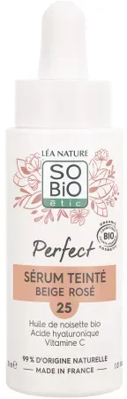 So'Bio Étic Getöntes Serum Perfect 25 Beige Rosé Bio Pipettenflasche 30ml