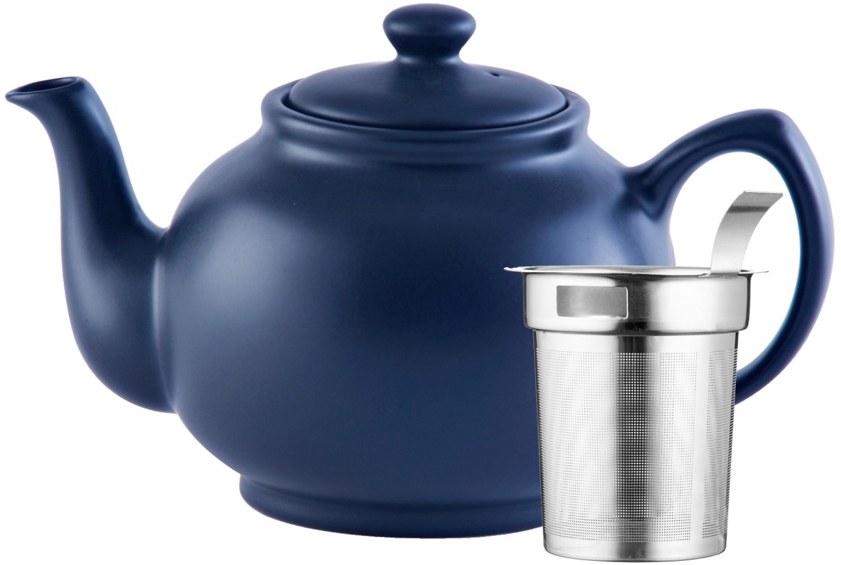 PRICE & KENSINGTON Geschenkset Teekanne 1,1 Liter mit Teesieb blau