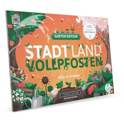 Denkriesen - Stadt Land Vollpfosten® Garten Edition –"Alles im Grünen."| A4 Spielblock