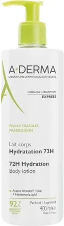 A-Derma Indispensables Feuchtigkeitsspendende Körpermilch 72h 400ml