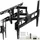 Tectake tectake® TV Wandhalterung für 26 - 75 Zoll (66 - 191 cm), ausziehbar, bis 60 kg