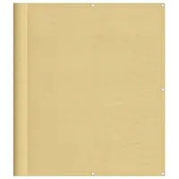 VidaXL Balkon-Sichtschutz Sandfarben 120x800 cm 100% Polyester-Oxford