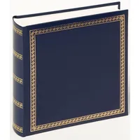 Walther design Fotoalbum blau 26 x 25 cm Kunstleder mit Prägung, Das schicke Dicke MX-103-L