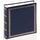 Walther design Fotoalbum blau 26 x 25 cm Kunstleder mit Prägung, Das schicke Dicke MX-103-L