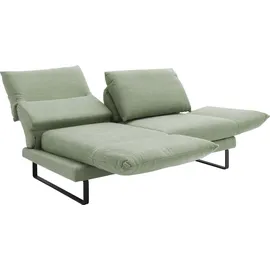 Schöner Wohnen 2-Sitzer "Spin, Multifunktionssofa, bequem und hochwertig verarbeitet", grün, B:228cm H:85cm T:215cm, 100% Polyester, SCHÖNER WOHNEN-KOLLEKTION, Sofas, Drehsitz-Funktion, USB-Anschluss, Armlehnfunktion, Rückenverstellung