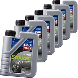 6x Liqui Moly 1l Motorbike 2t Basic Scoter Street Motorroller Roller Motoröl: Liqui Moly 1619
