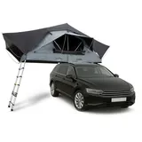 Juskys Autodachzelt Lago 140 x 240 cm Schwarz / Grau