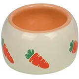 Nobby Keramik Futtertrog CARROT beige orange Ø 12cm 250 ml Größe M