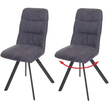 MCW Esszimmerstuhl J69 2er-Set Anthrazit
