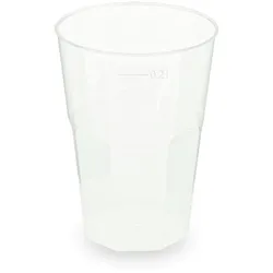VEPATIM 60x Mehrwegbecher Pfandbecher Cocktail transparent stabil+ PP 0,2L O 70mm