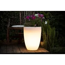 8 seasons DESIGN Shining Curvy Pot S 39 x 39 cm Weiß