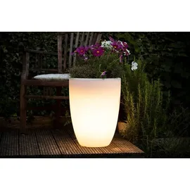 8 seasons DESIGN Shining Curvy Pot S 39 x 39 cm Weiß