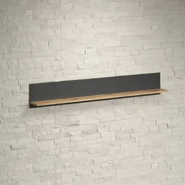 trendteam Wandregal Esteban 167 x 25 x 18 cm Grau