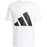 adidas Essentials Big Logo Kurzarm-T-Shirt White / Black XL