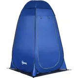 Pop Up Duschzelt Toilettenzelt Camping Umkleidezelt Mit Tragetasche Mobile Outdoor Toilette Umkleidekabine Lagerzelt Dunkelblau 126 X 124 X 189 Cm